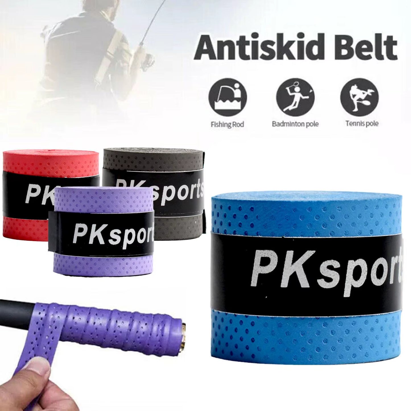 3PCS Tennis Racket Grip Tape PU Absorbent Tennis Racket Badminton Grip Tape anti Slip Tennis Accessories