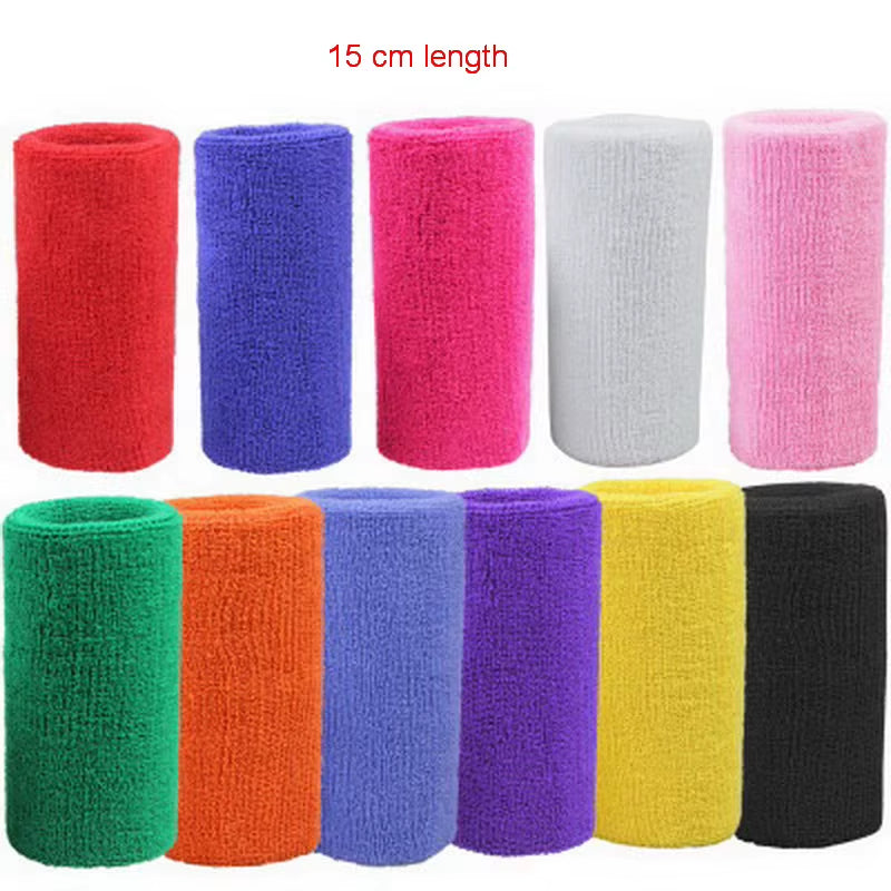 1Pcs Wrist Sweatband racket Sports Wristband Wrist Brace Support Sweat Band Towel Bracelet Protector 8 /11 /15 Cm