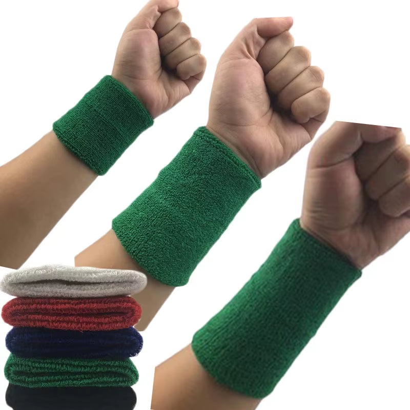 1Pcs Wrist Sweatband racket Sports Wristband Wrist Brace Support Sweat Band Towel Bracelet Protector 8 /11 /15 Cm