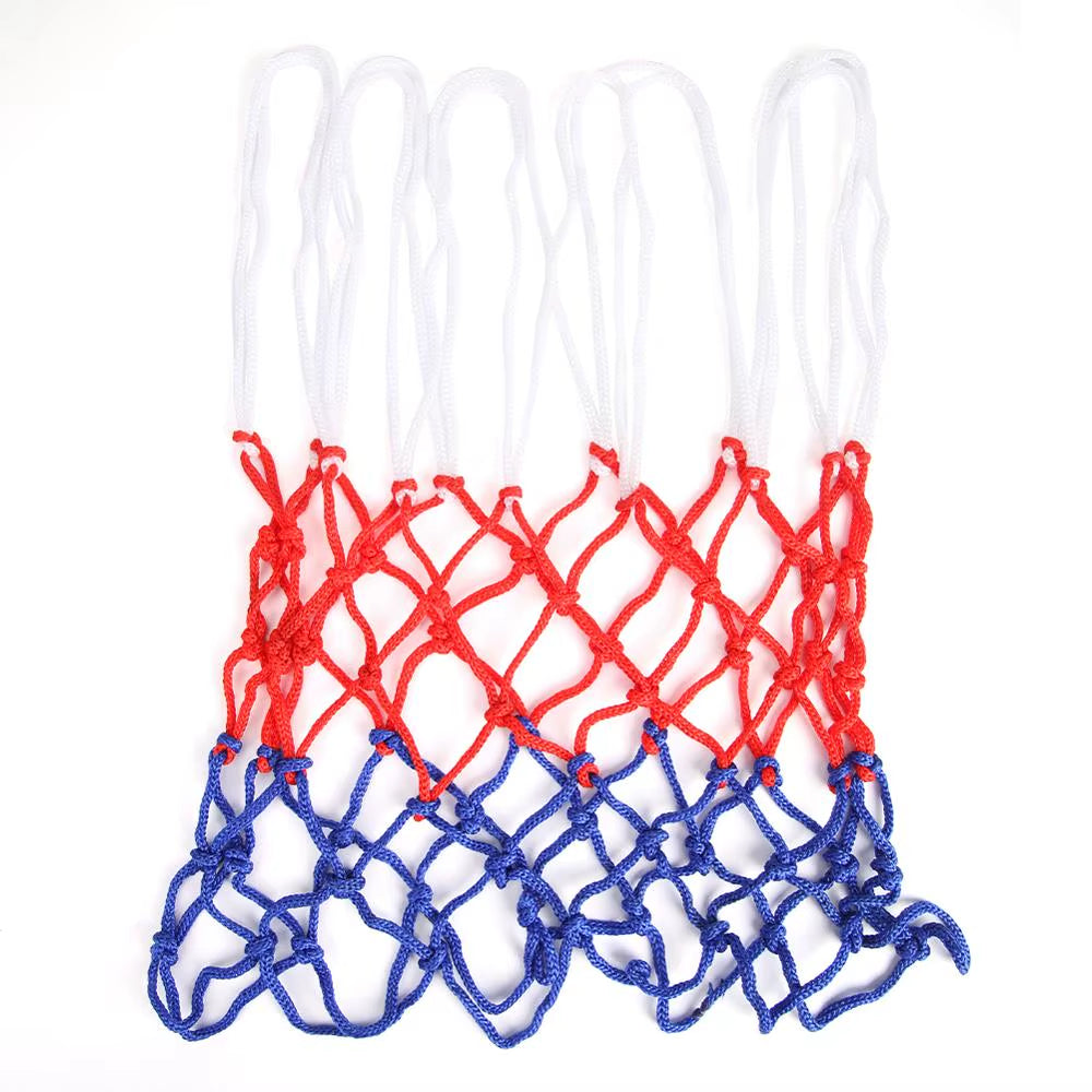 1-5PCS Basketball Net All-Weather Basketball Net Tri-Color Basketball Hoop Net Powered Basketball Hoop Basket Rim Net