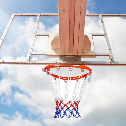 1-5PCS Basketball Net All-Weather Basketball Net Tri-Color Basketball Hoop Net Powered Basketball Hoop Basket Rim Net