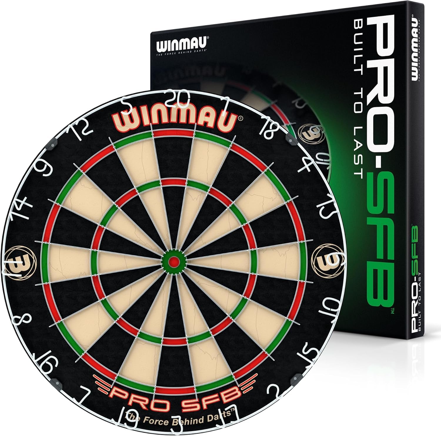Darts Pro SFB Bristle Dart Board | Professional Staple Free Bullseye Dartboard