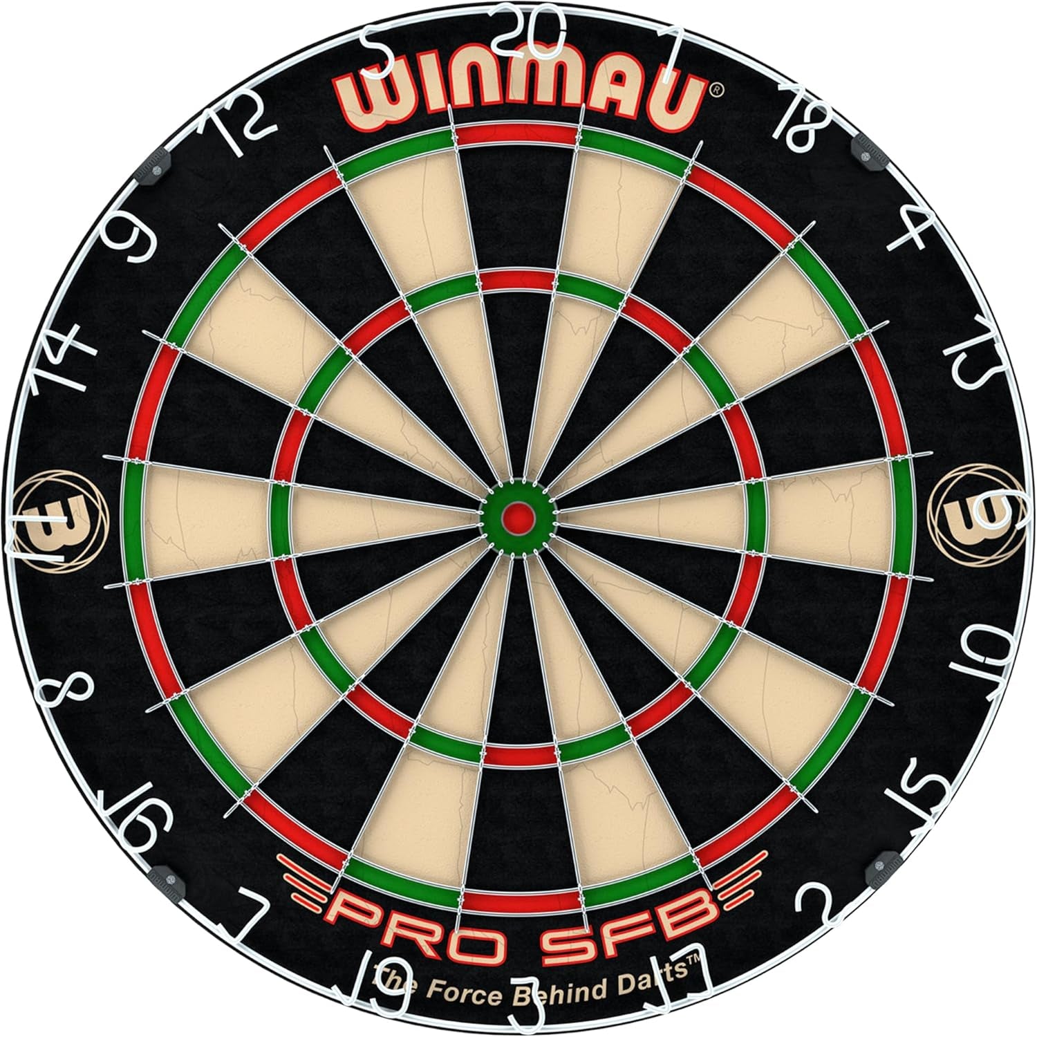 Darts Pro SFB Bristle Dart Board | Professional Staple Free Bullseye Dartboard