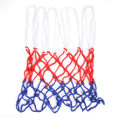 1-5PCS Basketball Net All-Weather Basketball Net Tri-Color Basketball Hoop Net Powered Basketball Hoop Basket Rim Net